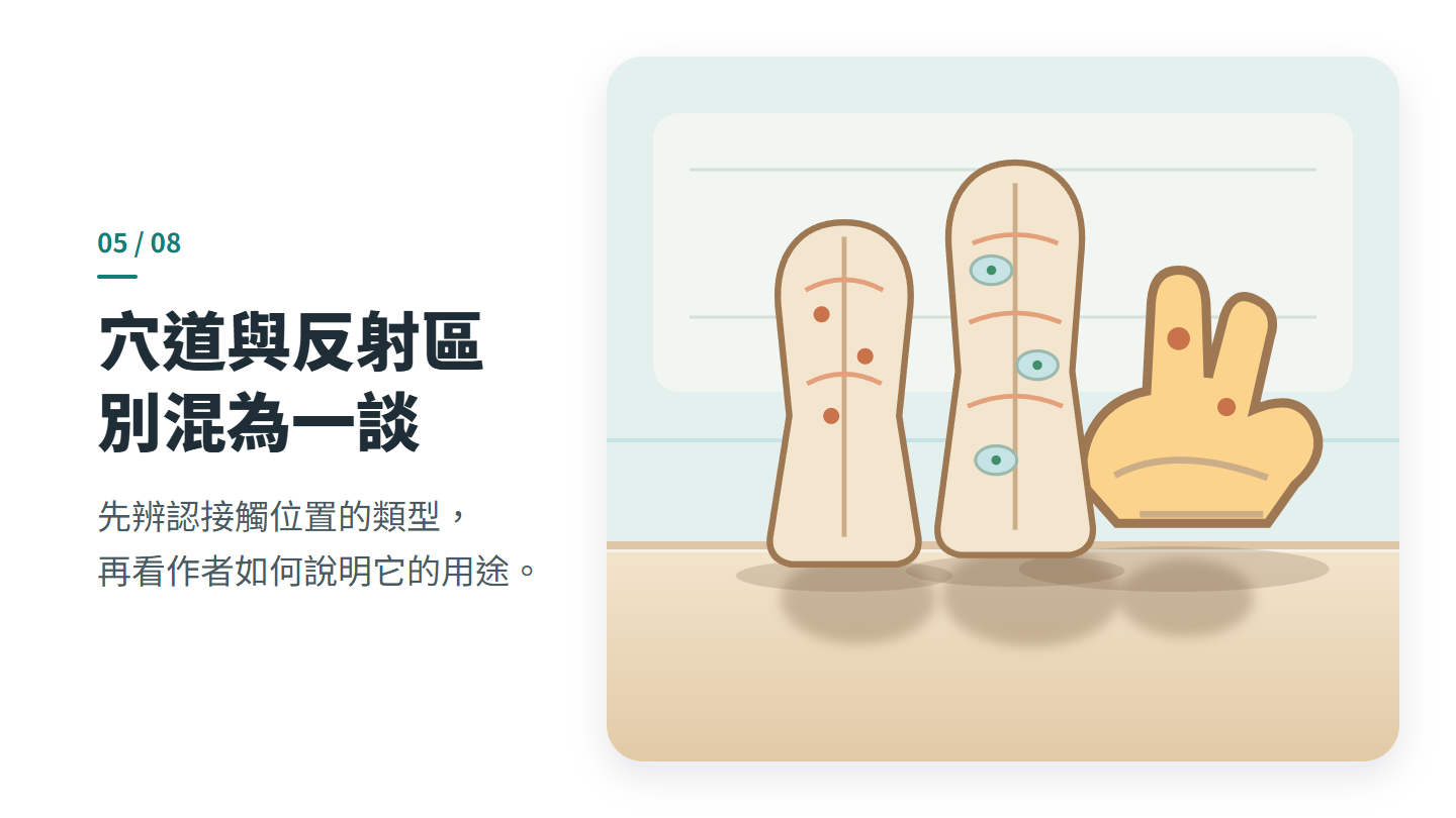 穴道與反射區 別混為一談