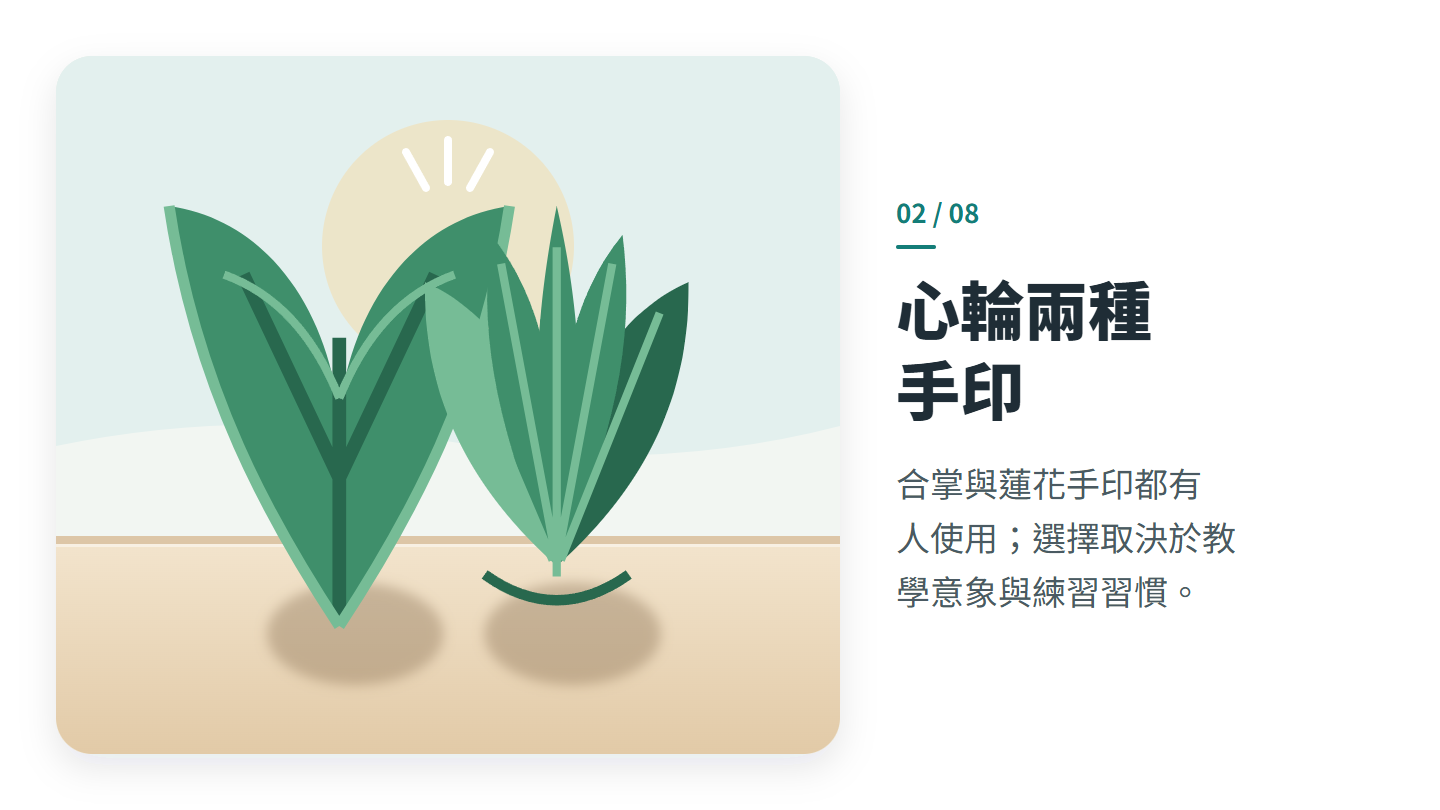 心輪兩種 手印