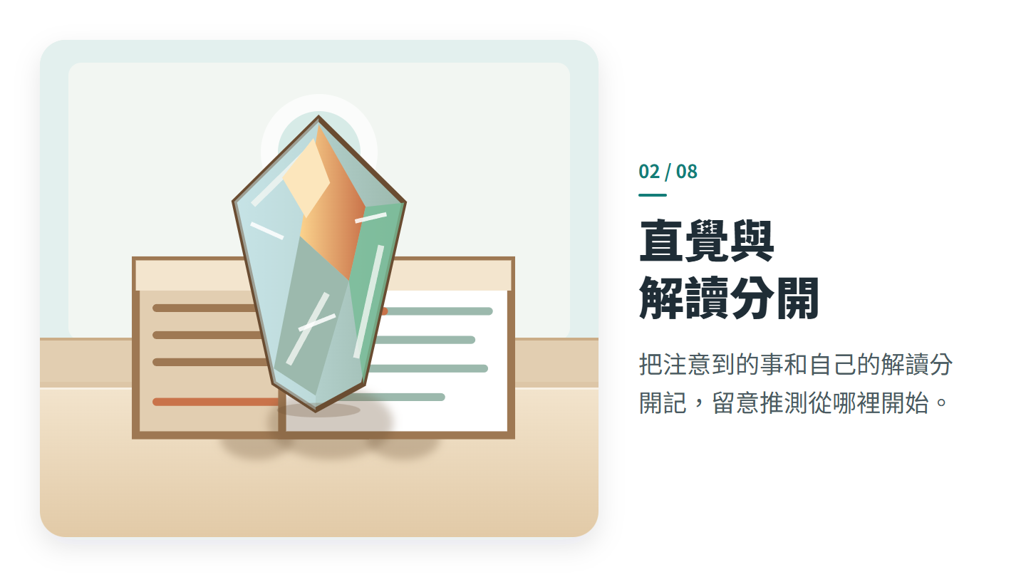 直覺與 解讀分開