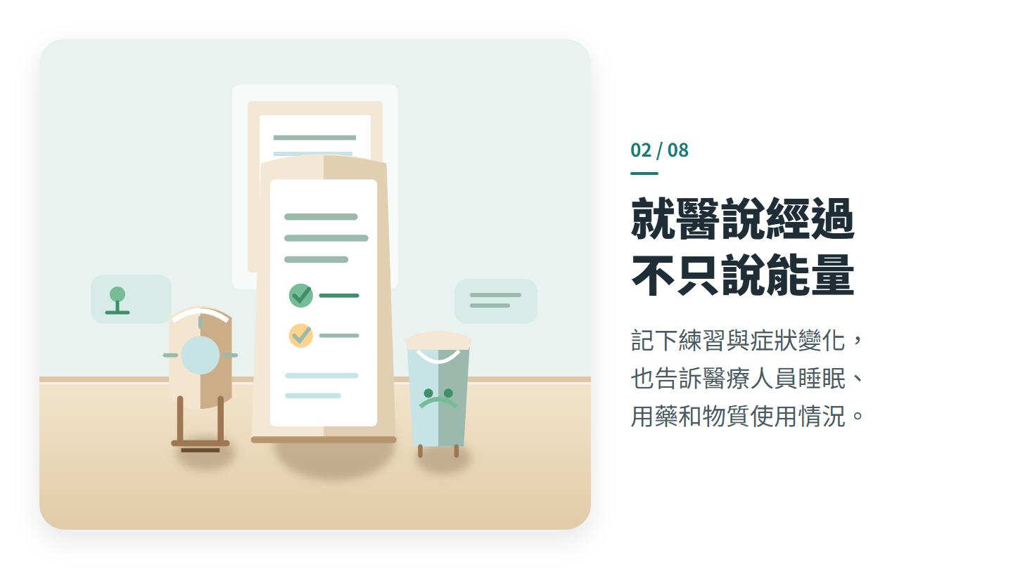 就醫說經過 不只說能量