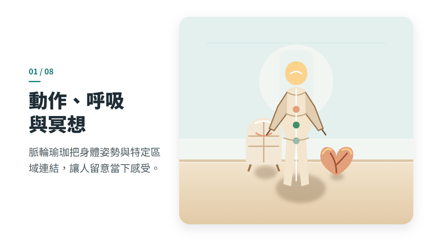 動作、呼吸 與冥想