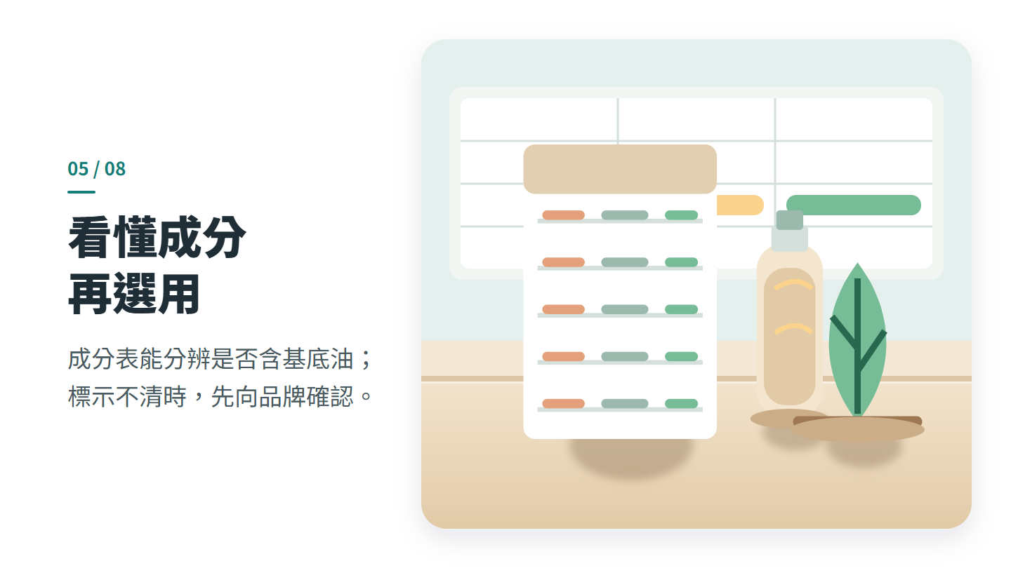看懂成分 再選用