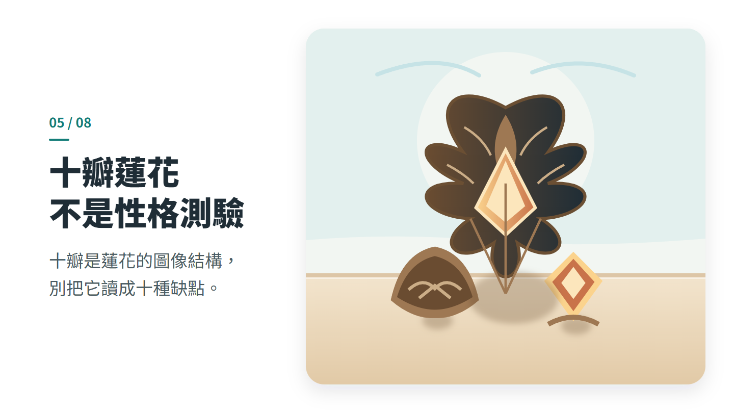 十瓣蓮花 不是性格測驗
