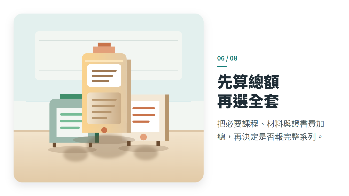 先算總額 再選全套