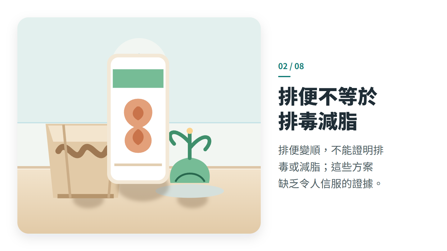 排便不等於 排毒減脂