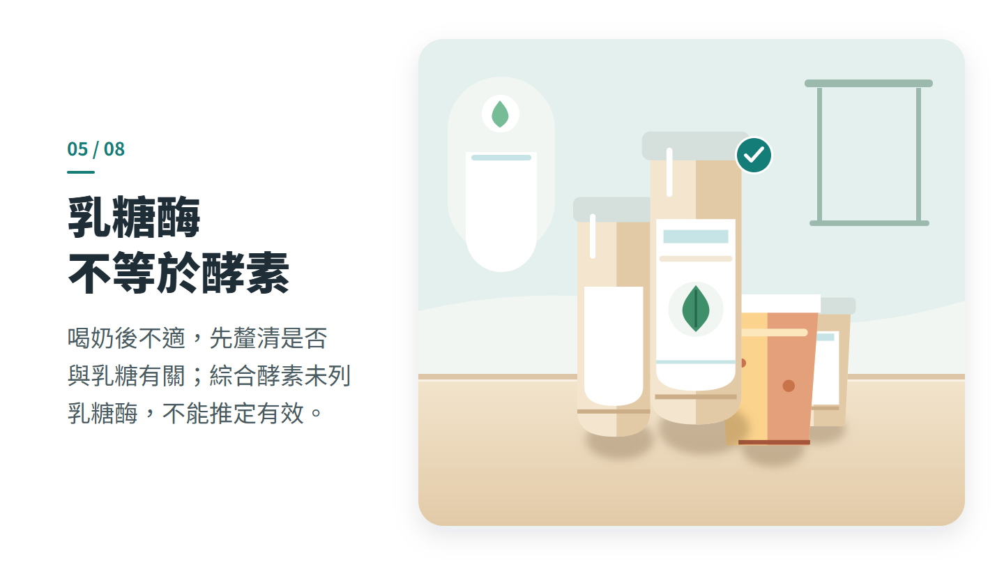 乳糖酶 不等於酵素