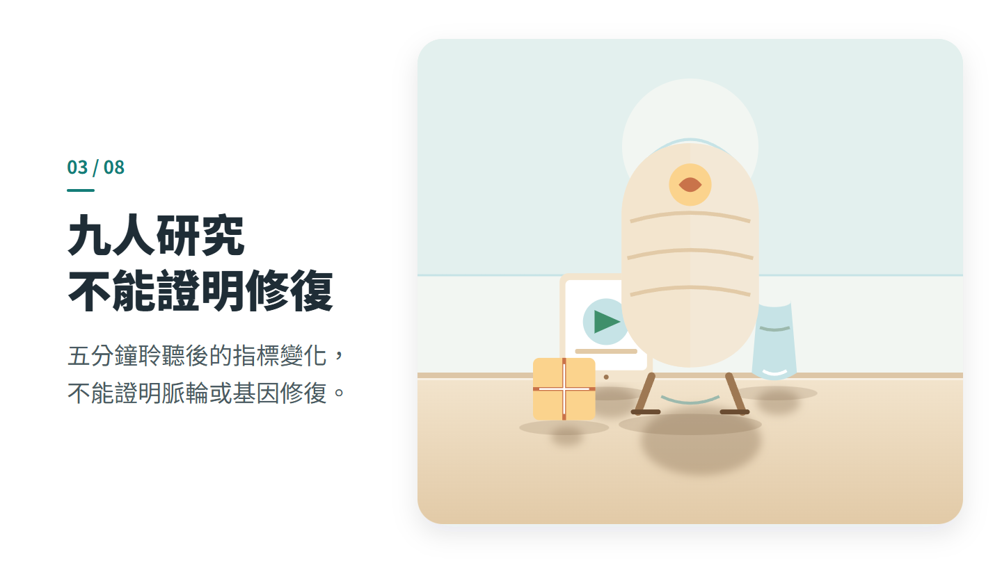 九人研究 不能證明修復