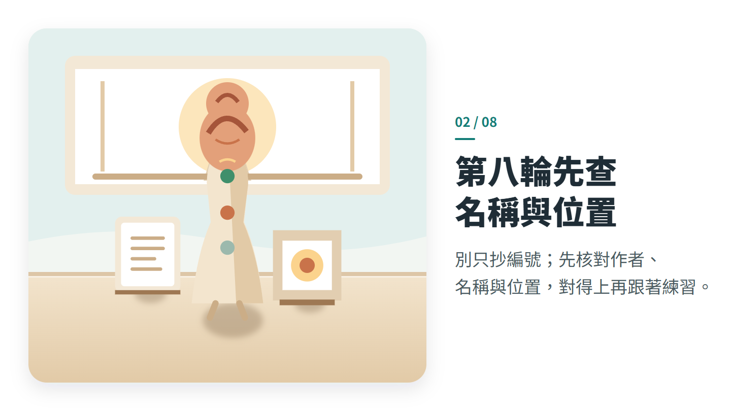 第八輪先查 名稱與位置