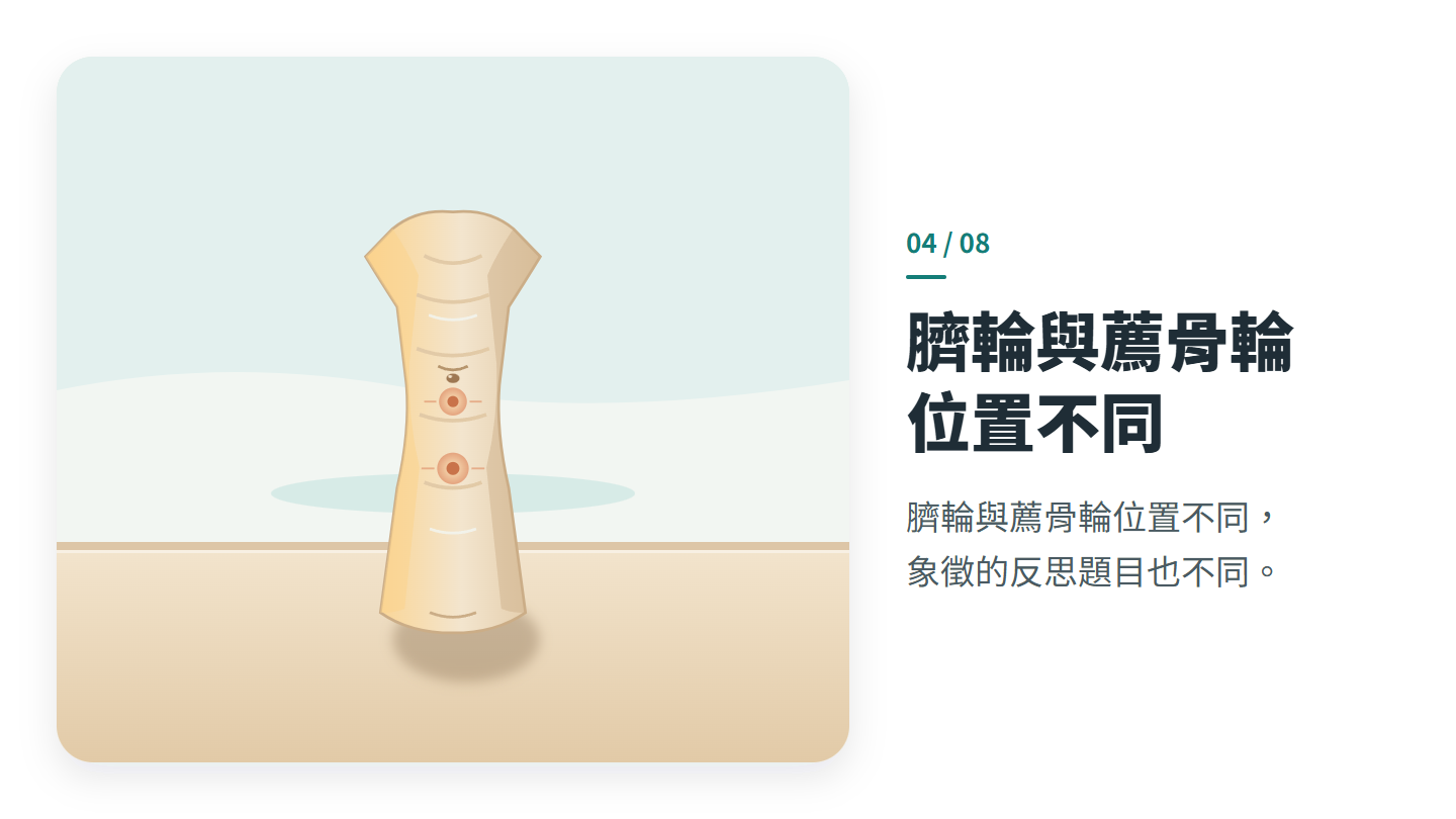 臍輪與薦骨輪 位置不同